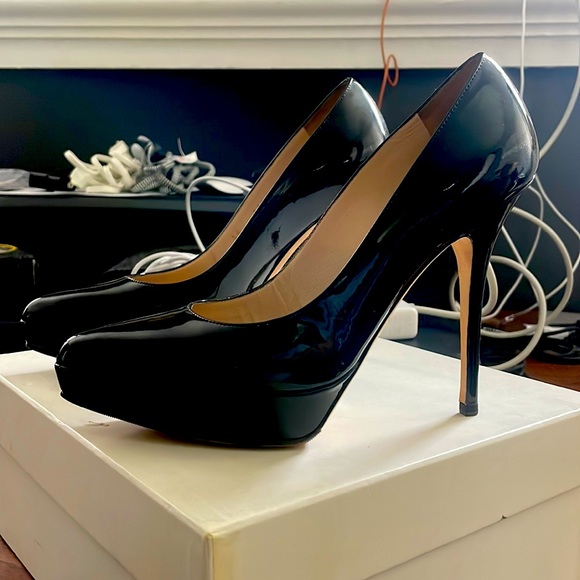 Yves Saint Laurent YSL Pump Vitello Vernice Black Size 38.5 EU / 8 US - Picture 3 of 6